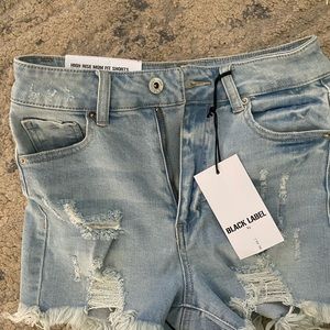 Black label size small shorts